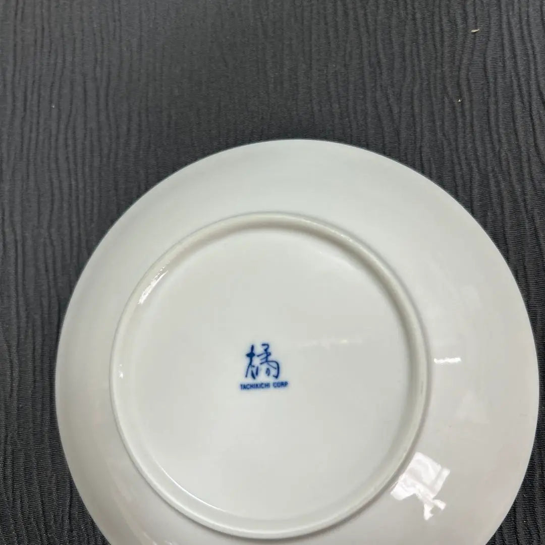 △□ Plate Tachibana Tachibana Cabbage Kujo Green onions Tableware Showa retro Setchi