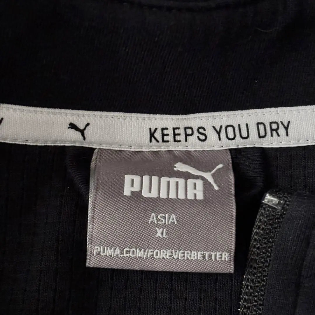 ✨ Good condition✨ Puma [XL] Hooded jacket ♡ Sporty Quick-drying Cotton Black