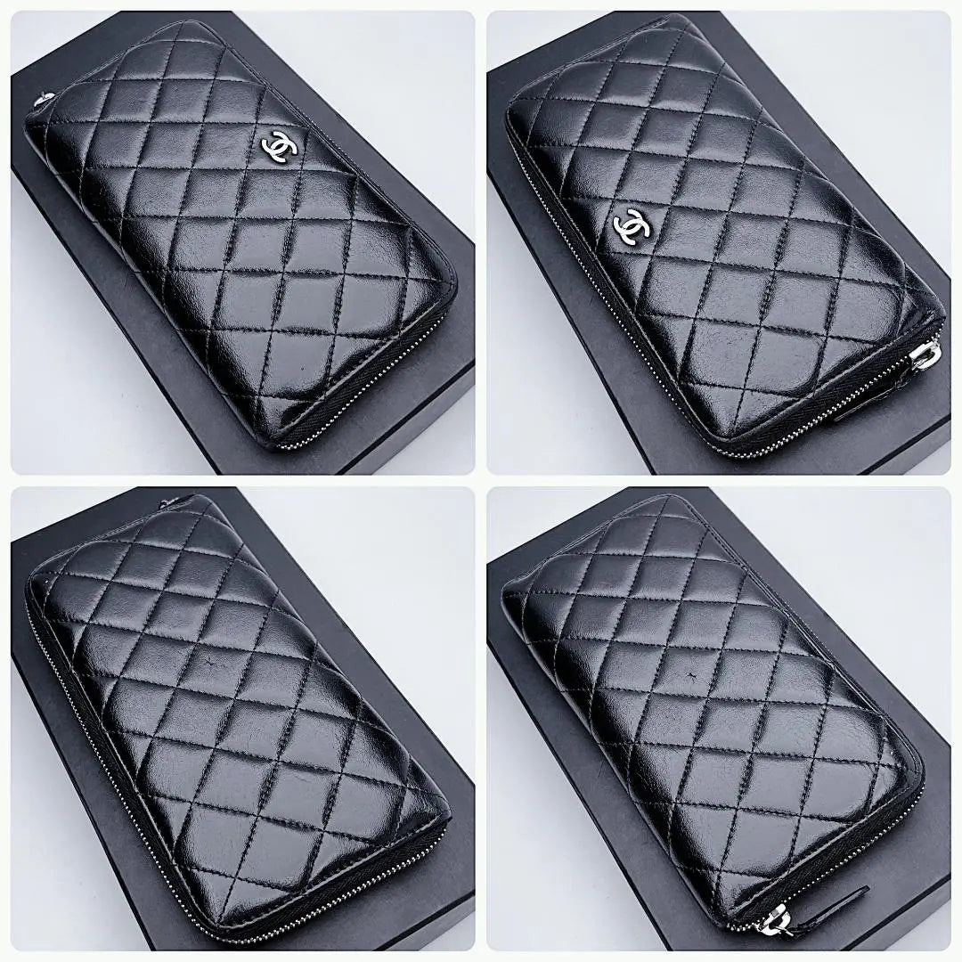 Only today! Brand new, unused Chanel Matelasse round long wallet, genuine product guaranteed 1889