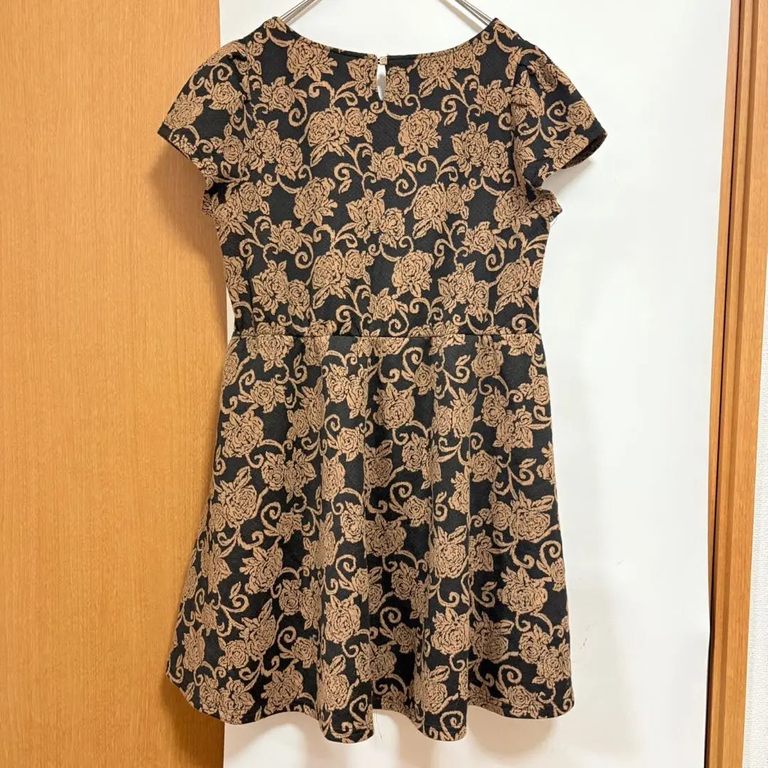 Alcyvo One Piece Long A Line Elegant Flower Pattern Casual | アルシーヴ ワンピース ロング Aライン エレガント 花柄 カジュアル