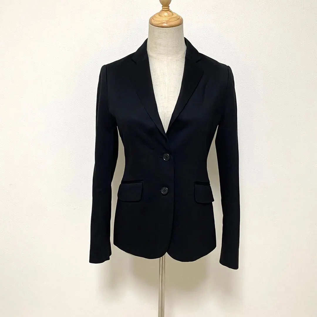 ◯ Chaqueta a medida para mujer de Barneys New York, equivalente a 2 botones en negro M | ◯バーニーズニューヨーク レディース テーラードジャケット 2ボタン 黒 M相当