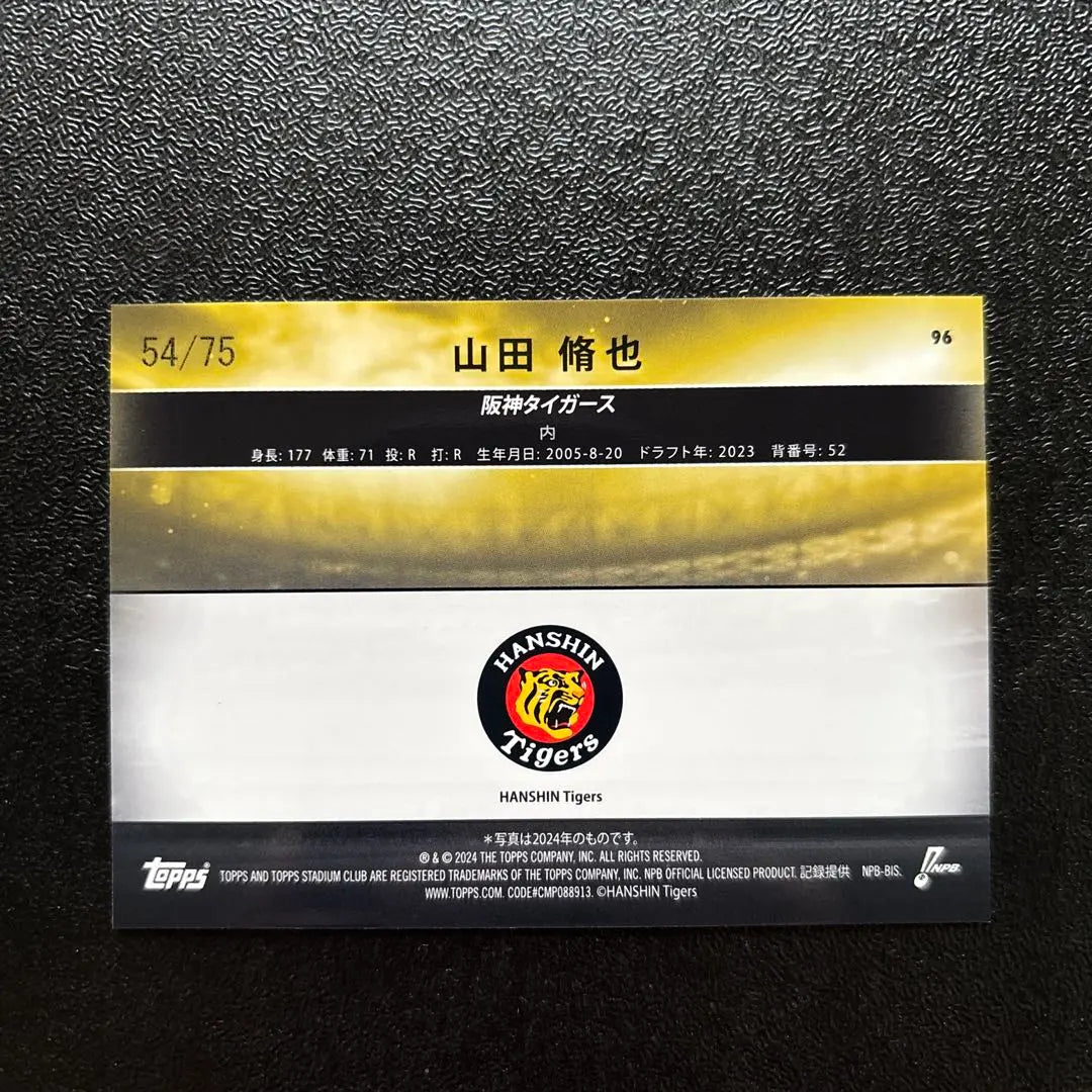 TOPPS2024 Stadium Club Shuya Yamada 75 Siri