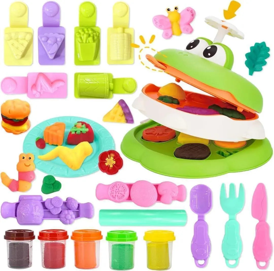 Clay Wheat Clay Frog 5 Colors Concentration Imagination Kids Insect Sensory Integration