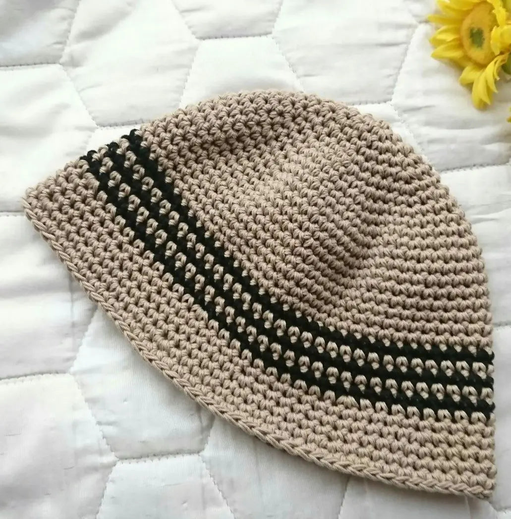 ----57 Gorro de algodón triturado Gorro de crochet Gorro de pescador