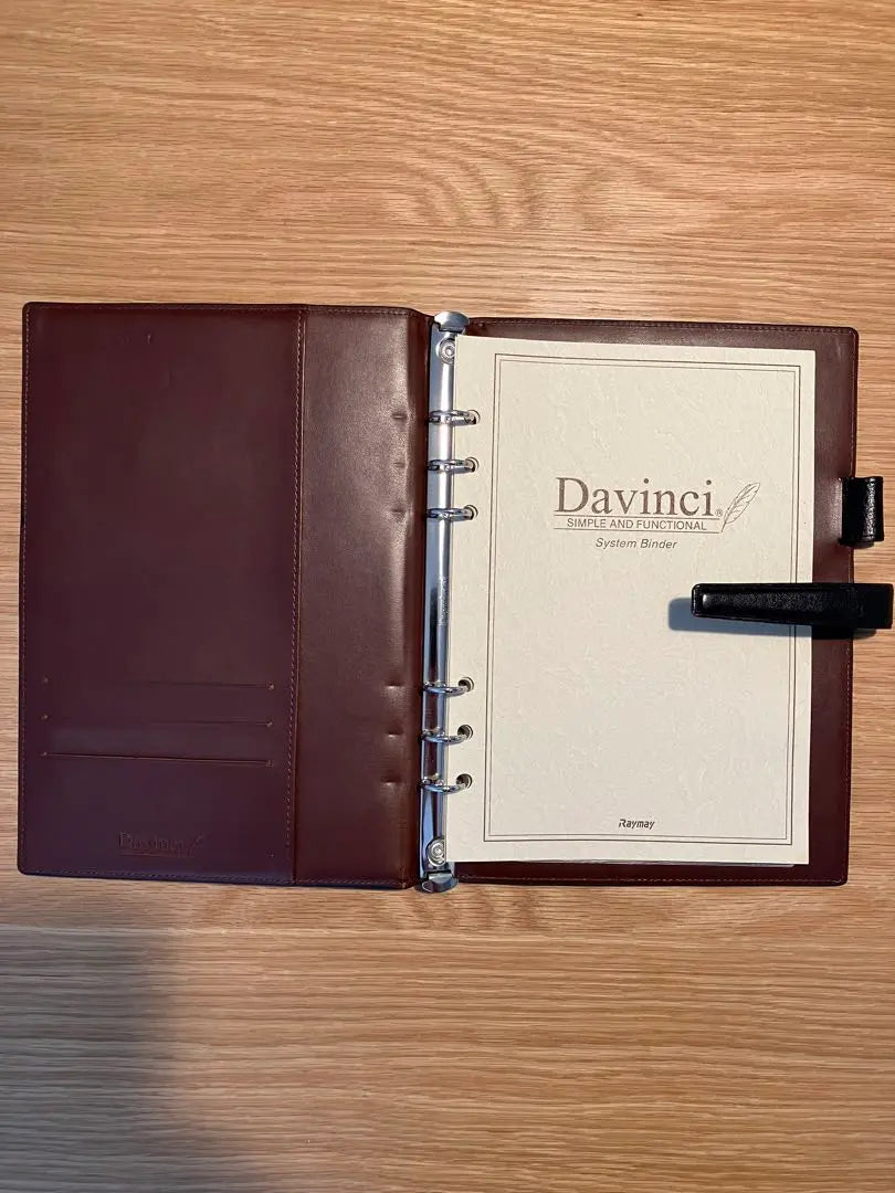 Davinci A5 System Notebook Black with Refill | Davinci A5 システム手帳 黒 リフィル付き