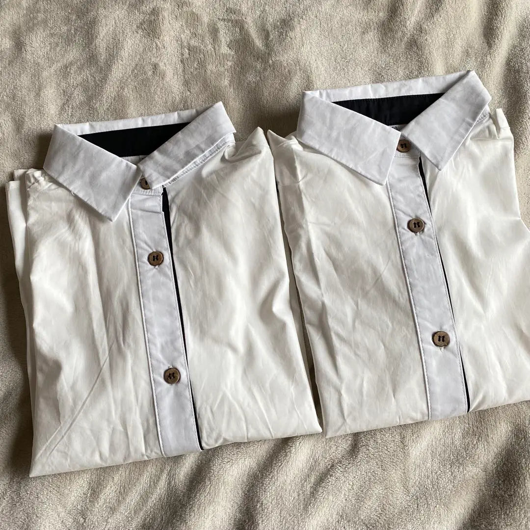 [Good condition] STRA Formal/Casual White Long Sleeve Shirt Set of 2