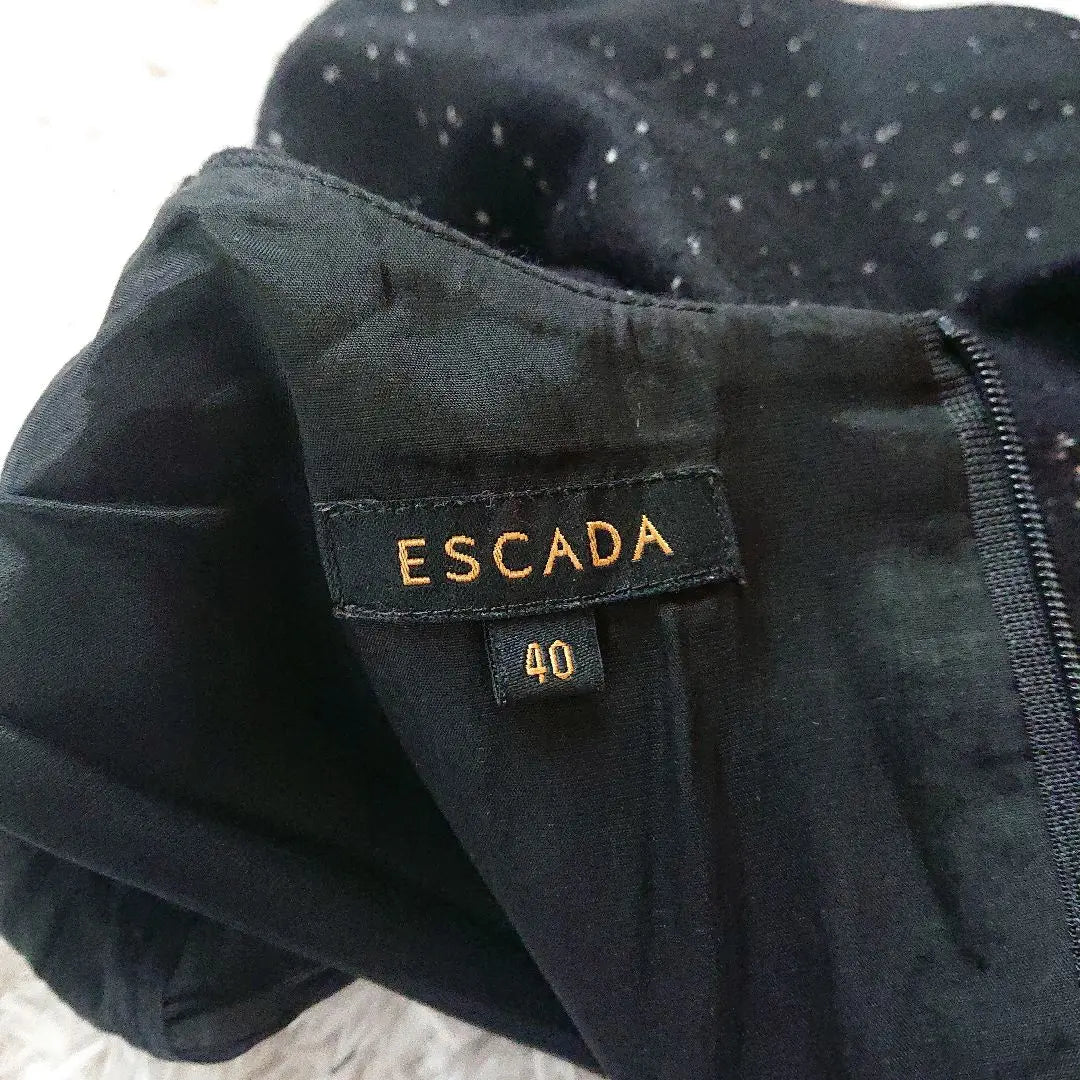 Escada Formal Dress Setup Large Size Belt Frills