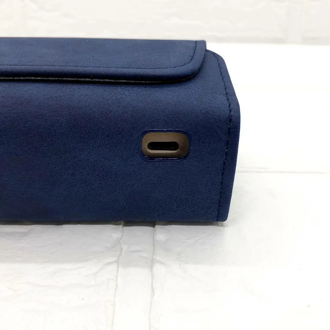 ■IQOS ILMA i Case for iqos iluma Carabiner Suede Navy Q | ■アイコス イルマ i ケース iqos iluma用 カラビナ スエード 紺Q