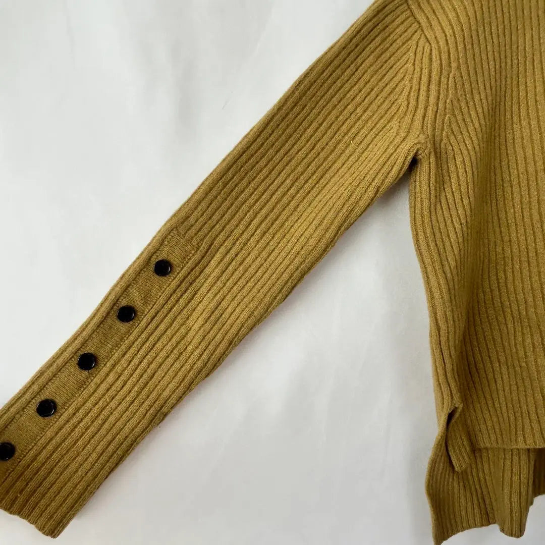 Apartment Bylaws Turtle Neck Knit Khaki Free Size High Neck | アパートバイローリーズ　タートルネックニット　カーキ　フリーサイズ　ハイネック