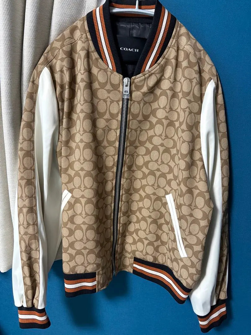 COACH Khaki Multi Coach Stadium Jacket S