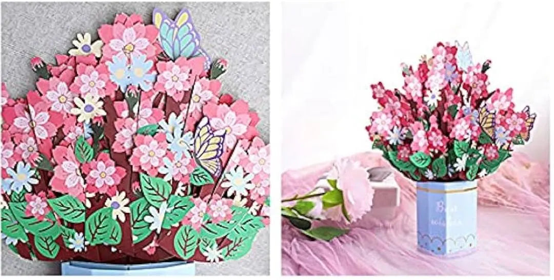 Creative 3D greeting card Sakura graduation entrance