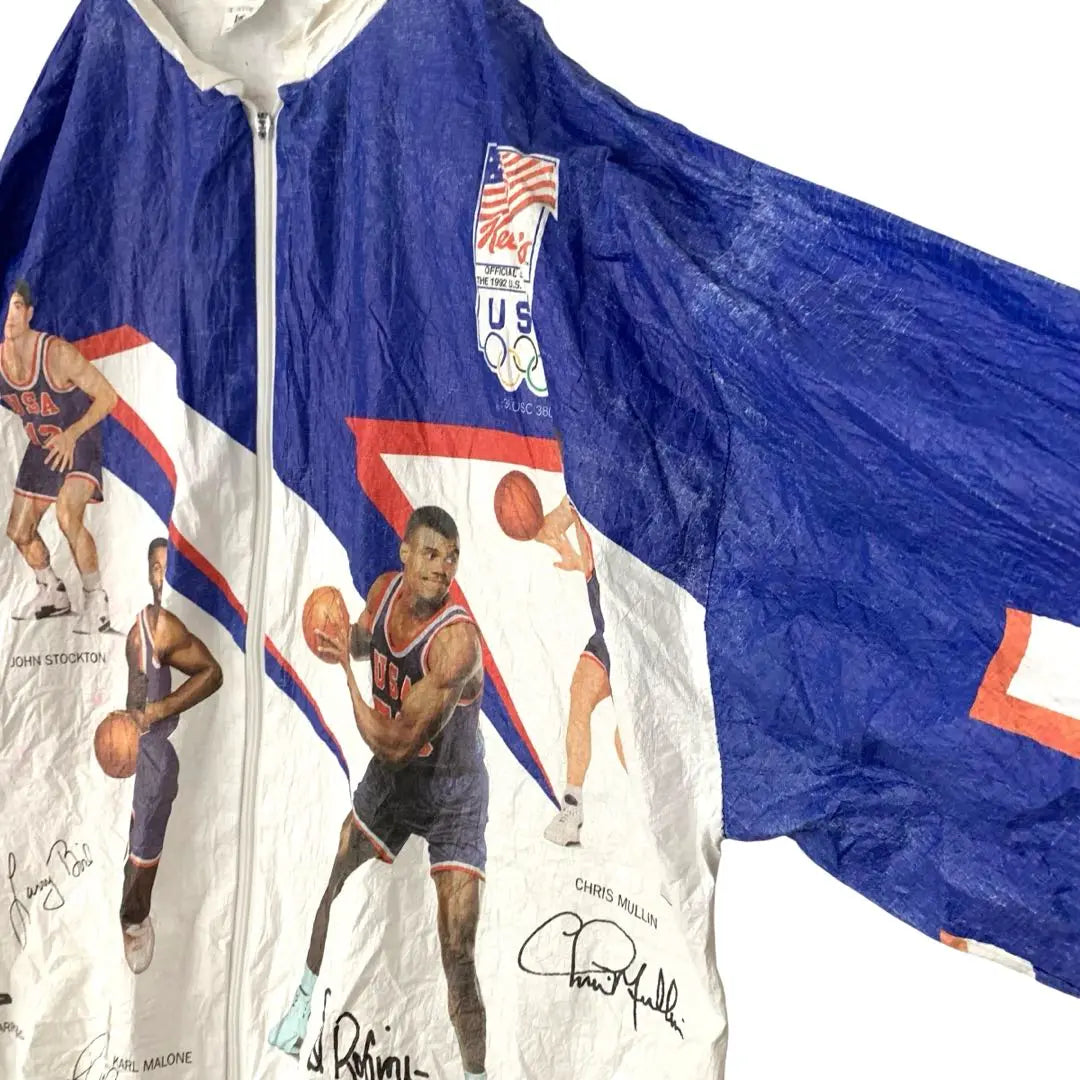 Super rare USA Basket Dream Team Paper Jacket USA System 90s Items from the time L