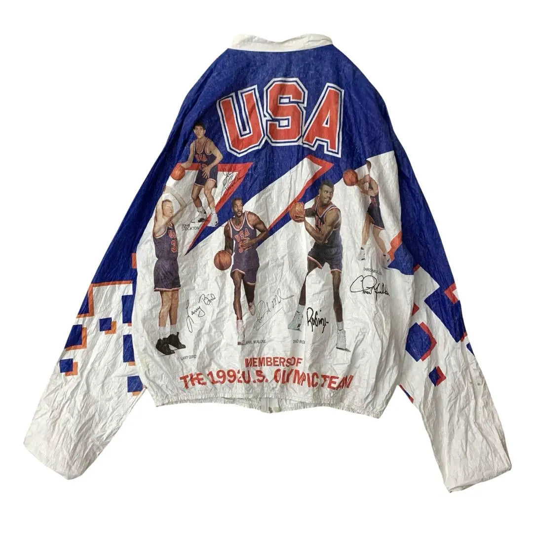 Super rare USA Basket Dream Team Paper Jacket USA System 90s Items from the time L