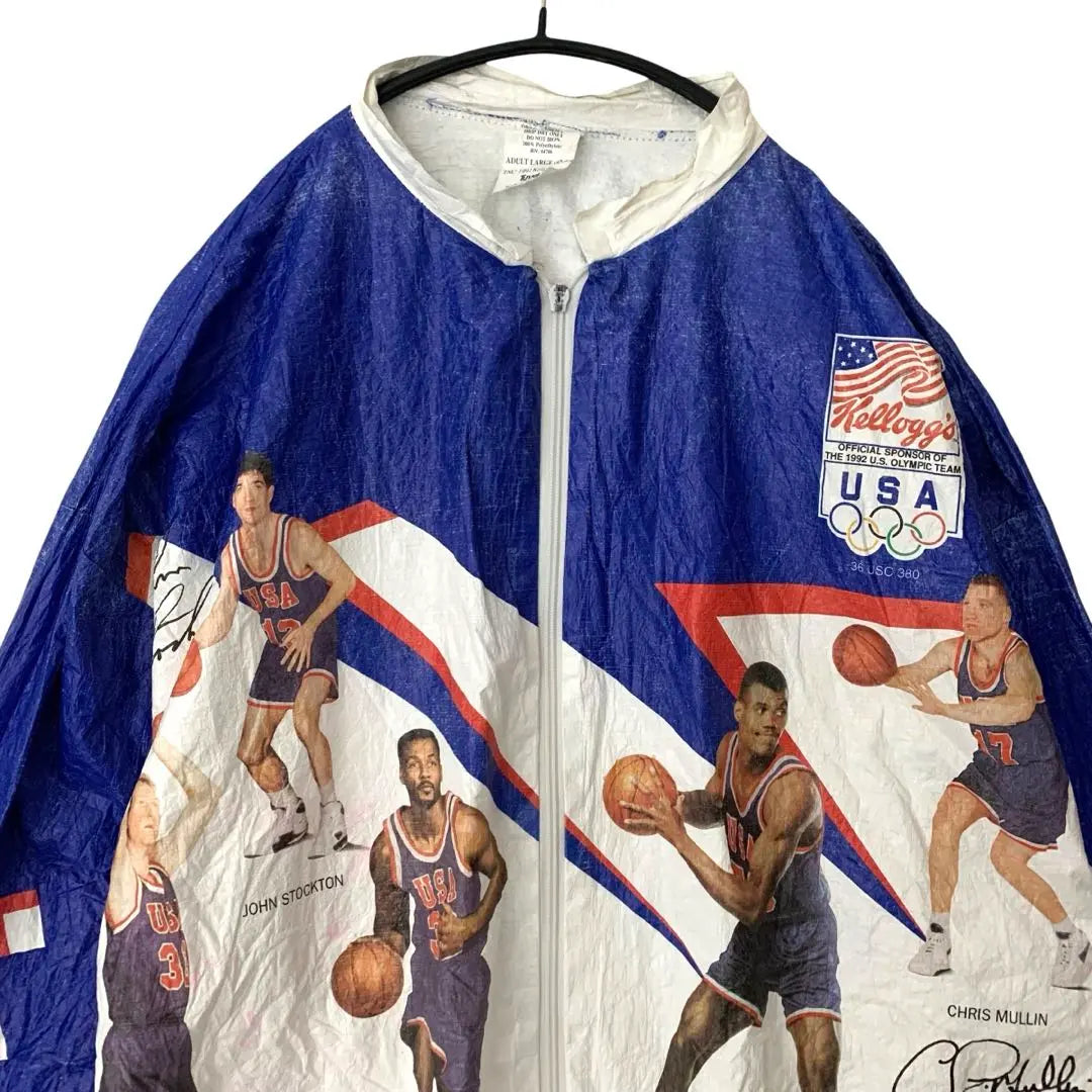 Super rare USA Basket Dream Team Paper Jacket USA System 90s Items from the time L