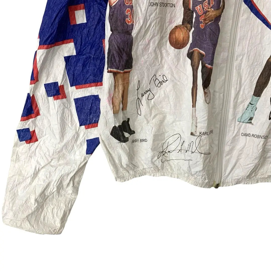 Super rare USA Basket Dream Team Paper Jacket USA System 90s Items from the time L