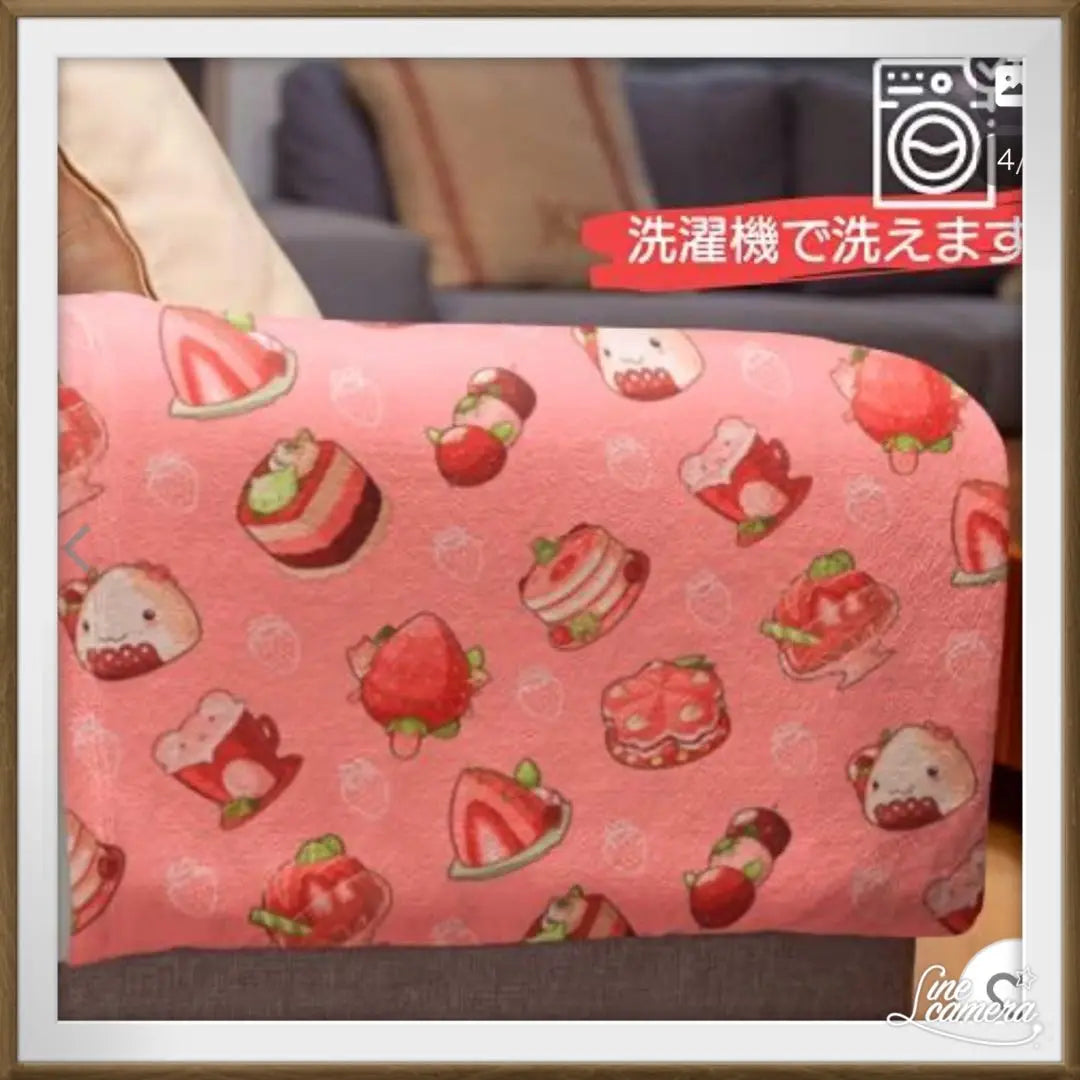 Blanket Lap Throw Shoulder Strawberry Cute Lightweight Blanket Flannel