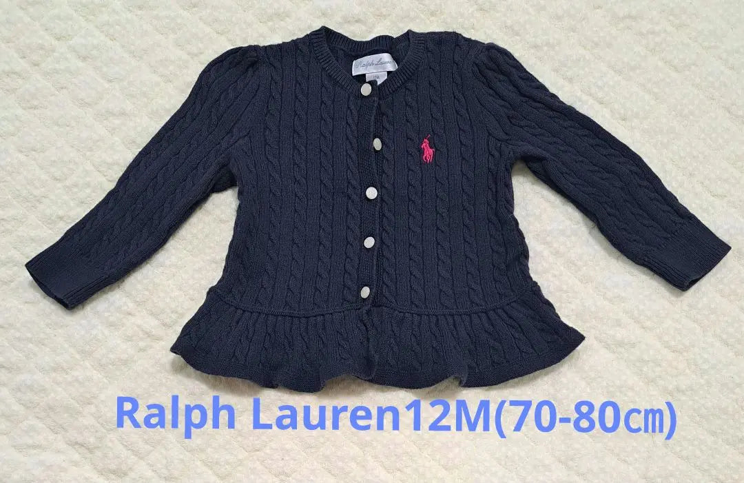 Ralph Lauren Cable Knit Cardigan 12M 70-80cm