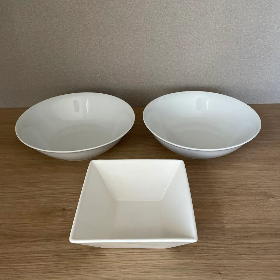 Curry dish salad bowl white set Korean tableware