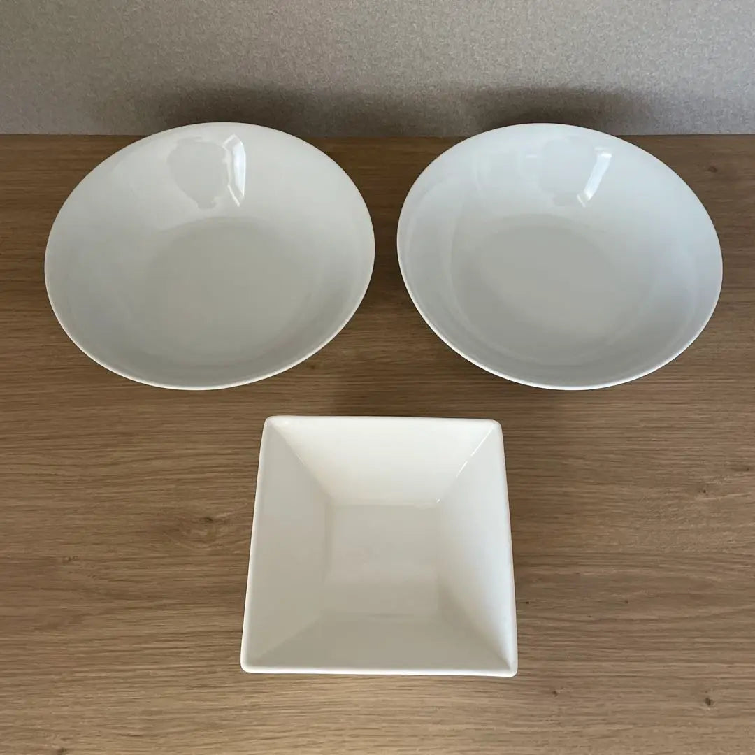 Curry dish salad bowl white set Korean tableware