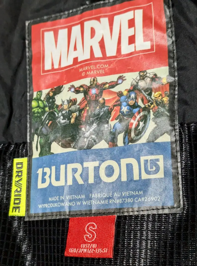 Colaboración BURTON x MARVEL snowboard snowboard ropa de esquí talla 130