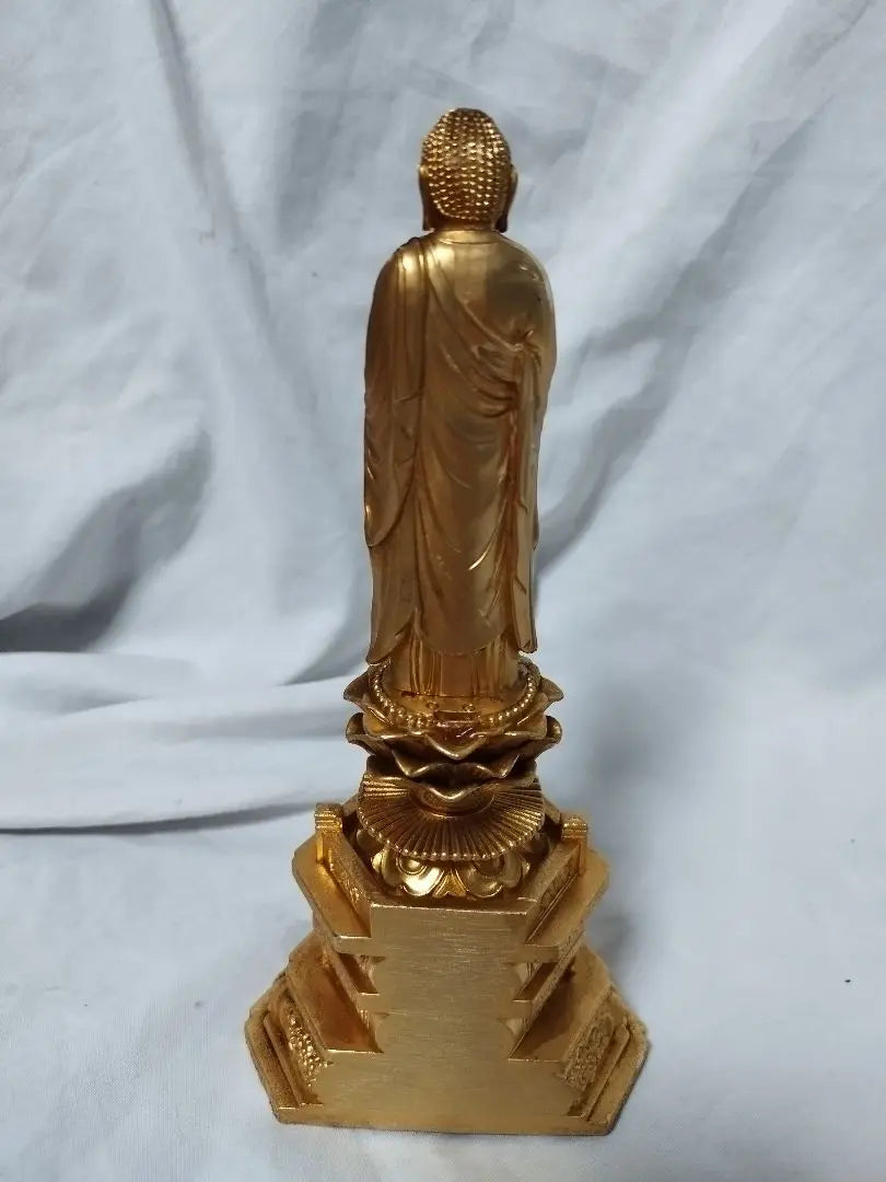 Buddha statue Shakyamuni Buddha, height 23cm, gold plated