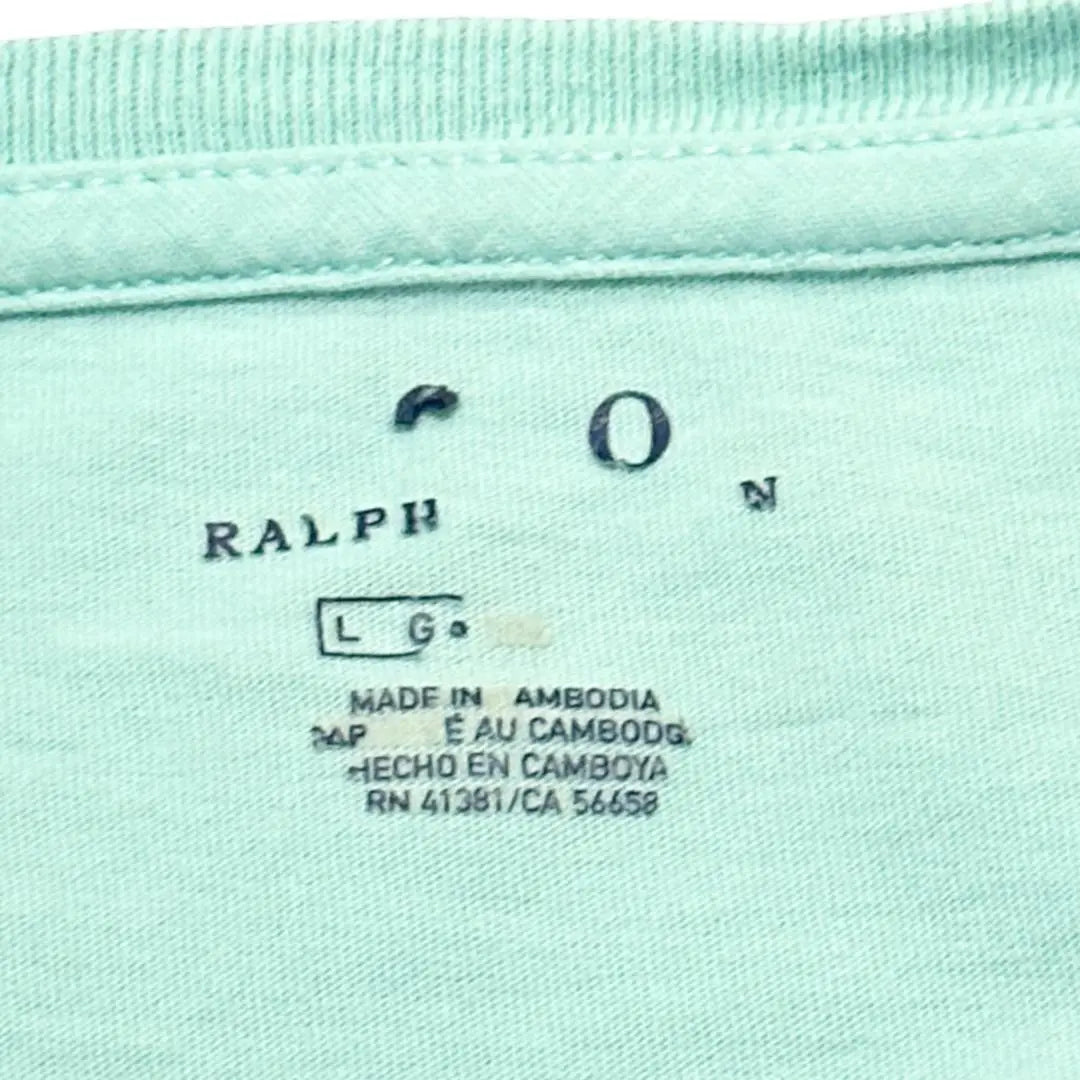 Camiseta de manga corta Polo Ralph Lauren con bordado de poni de una sola puntada, ropa de verano antigua o23①