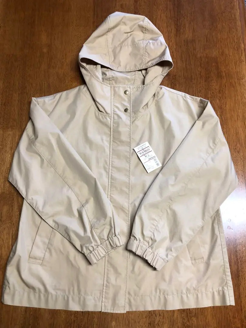 New and unused MUJI Women's Water Repellent Food Blouson Beige M~L