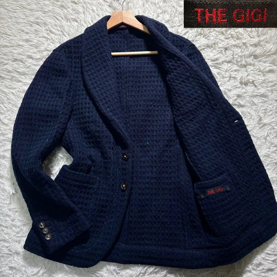 [Good condition] THE GIGI Tailored Jacket 44 Navy 3-piece blend material