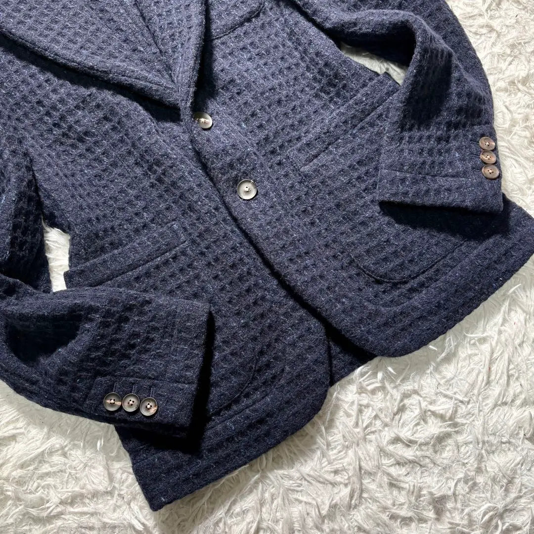 [Good condition] THE GIGI Tailored Jacket 44 Navy 3-piece blend material