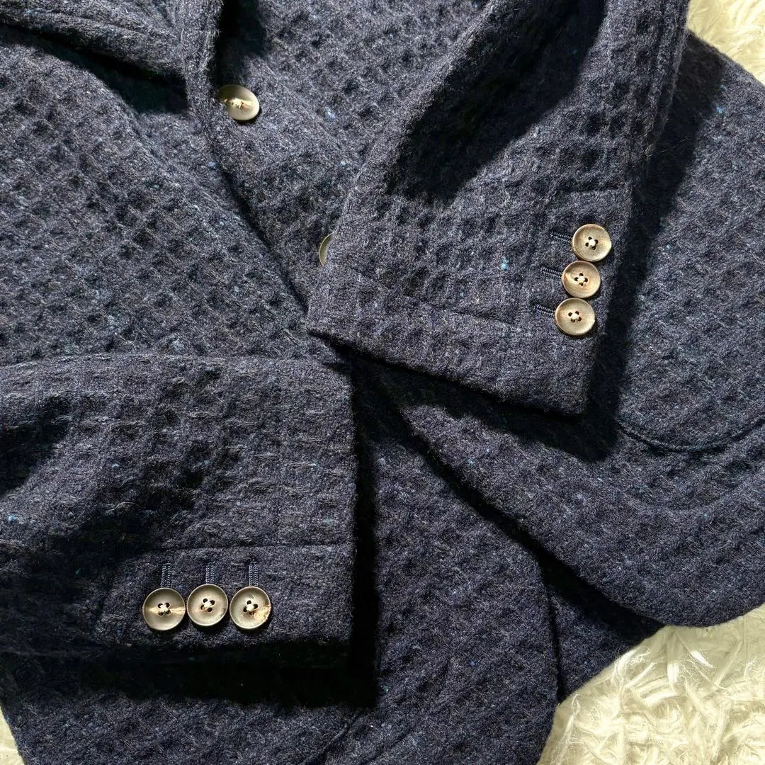 [Good condition] THE GIGI Tailored Jacket 44 Navy 3-piece blend material