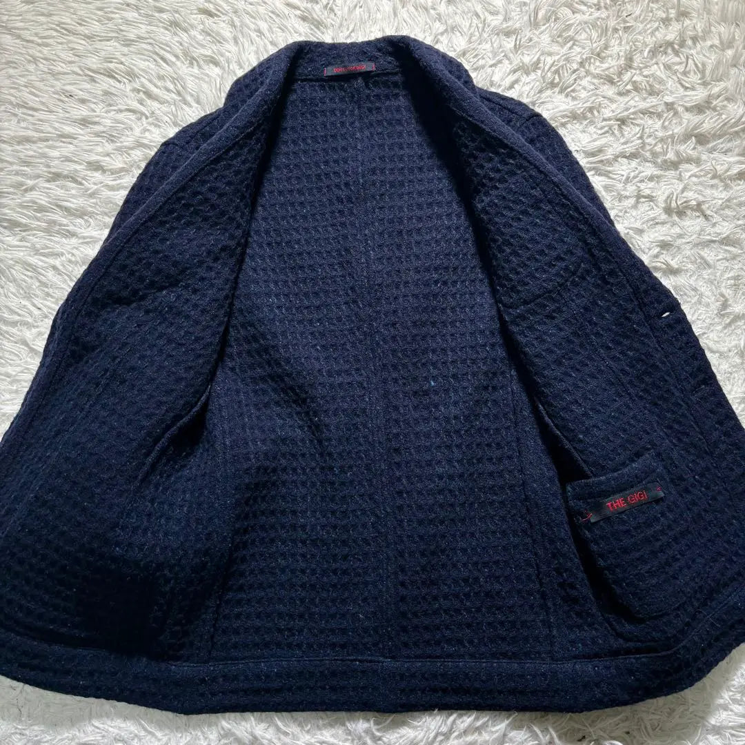 [Good condition] THE GIGI Tailored Jacket 44 Navy 3-piece blend material