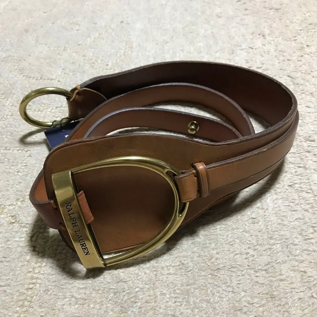 Ralph Lauren Belt Leather Brown Brand New Unused Tag