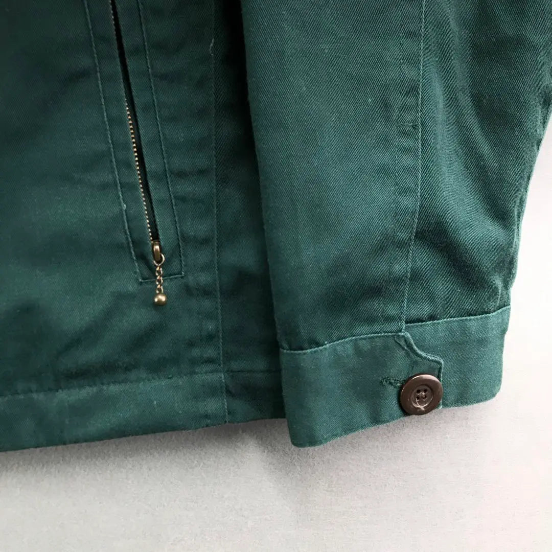 Chaqueta de trabajo Ben Davis de longitud corta para hombre, talla M, color verde