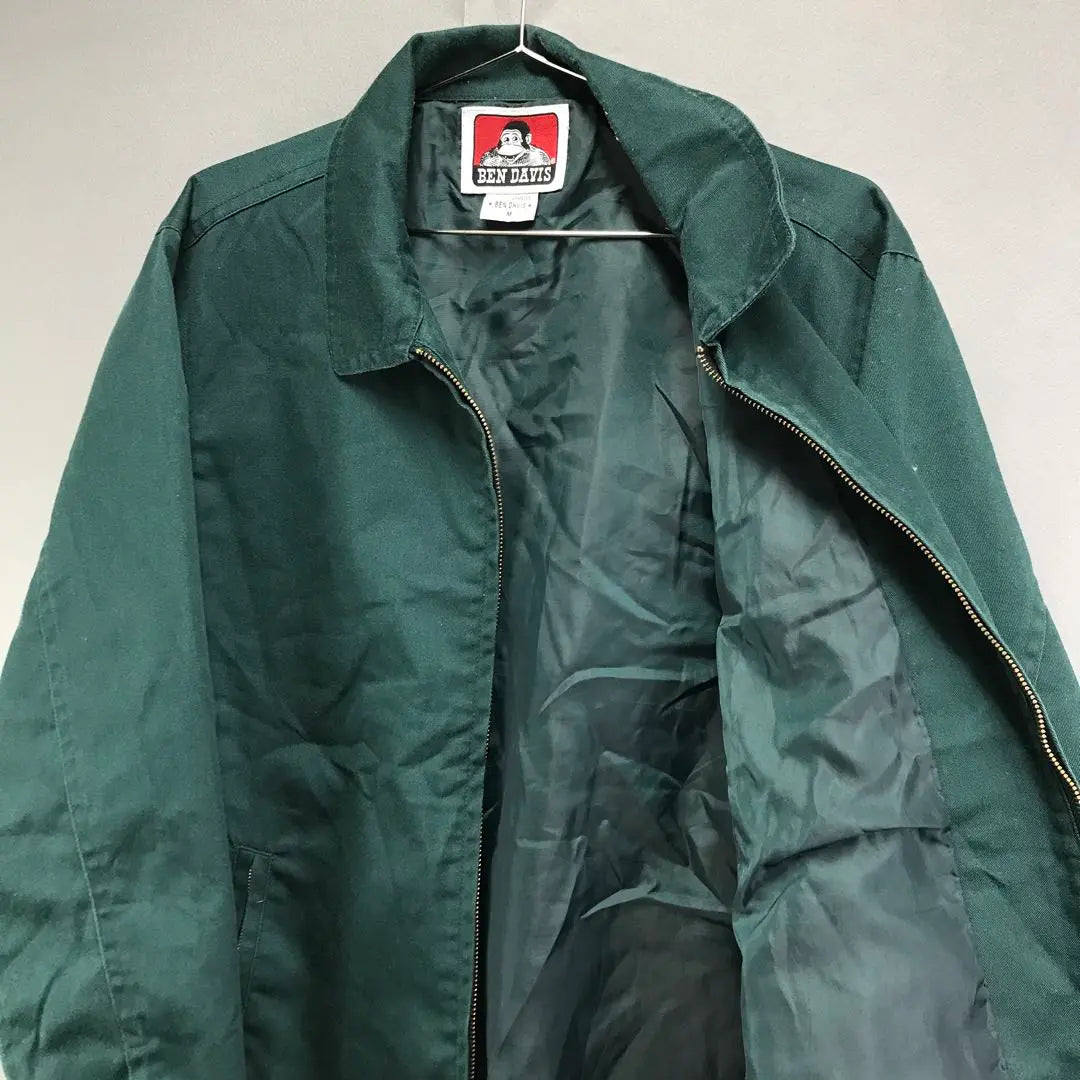 Chaqueta de trabajo Ben Davis de longitud corta para hombre, talla M, color verde