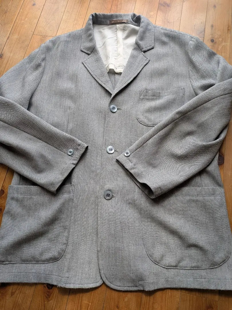 Gray Travel 6 Pocket Tailored Jacket Travel M Men's Gentleman Tailor Hiro