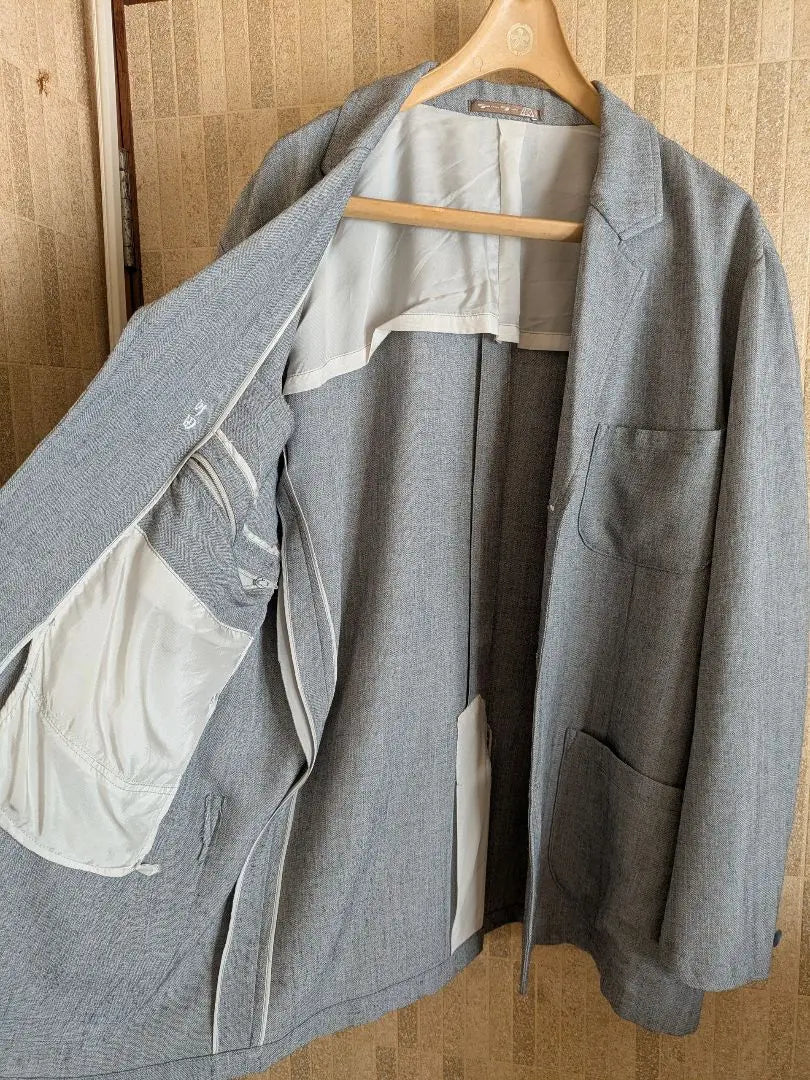 Gray Travel 6 Pocket Tailored Jacket Travel M Men's Gentleman Tailor Hiro