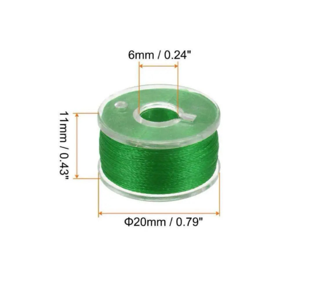 ❤️ 1 set of 5 pre-wrapped bobbin thread with storage plastic case, embroidery sewing thread