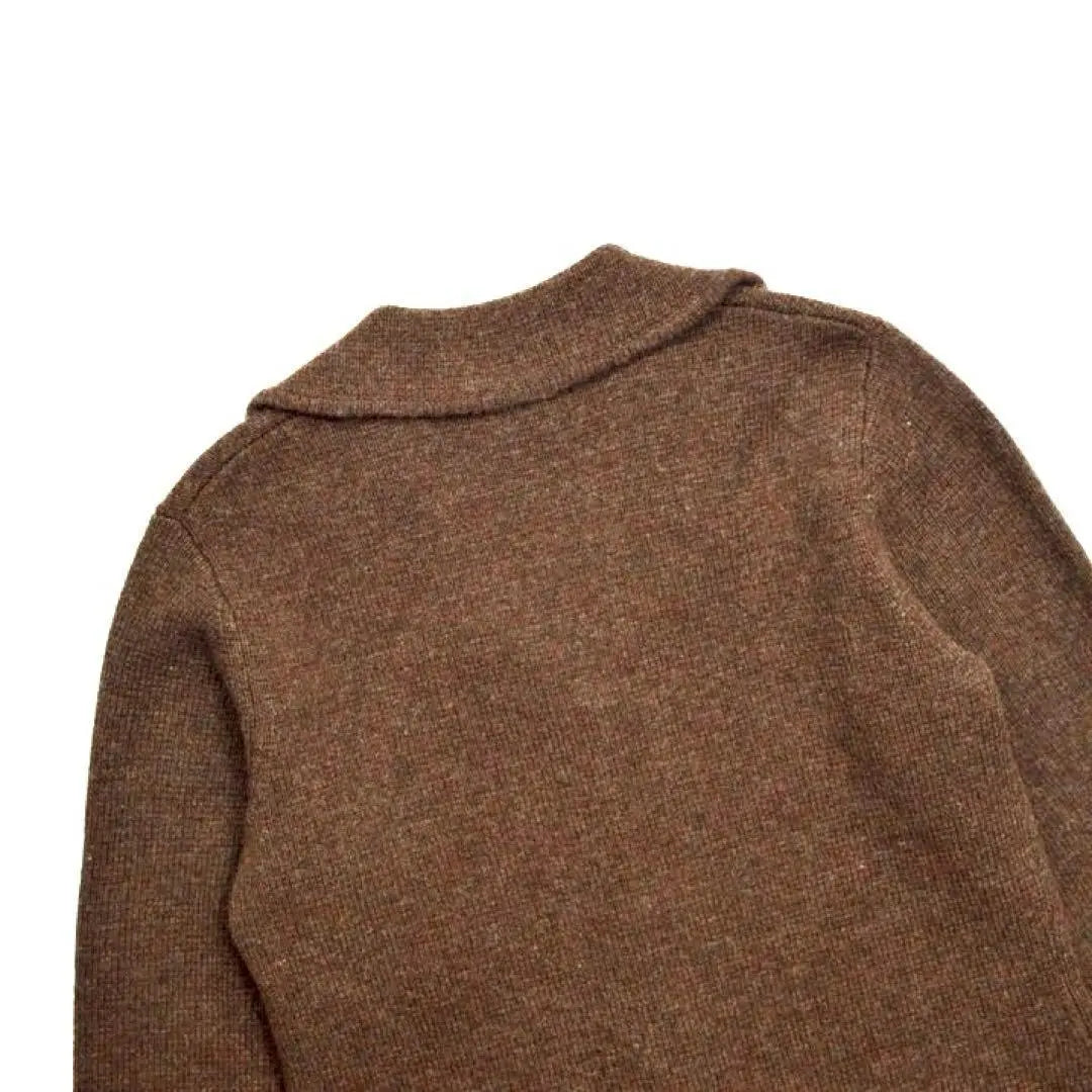 Lands' END End End Wool Washable Knit Cardigan S Brown | LANDS' ENDランズエンド ウール製ウォッシャブルニットカーディガンS茶色