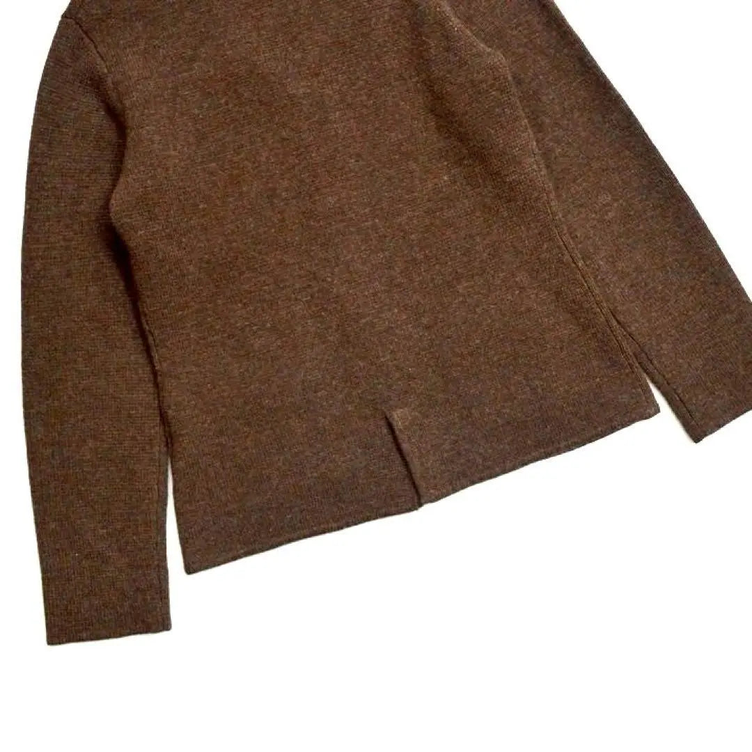 Lands' END End End Wool Washable Knit Cardigan S Brown | LANDS' ENDランズエンド ウール製ウォッシャブルニットカーディガンS茶色