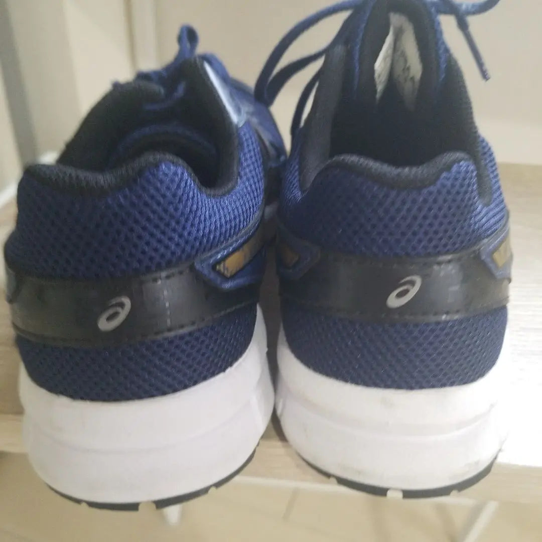 Good condition ASICS safety shoes 23.5cm navy