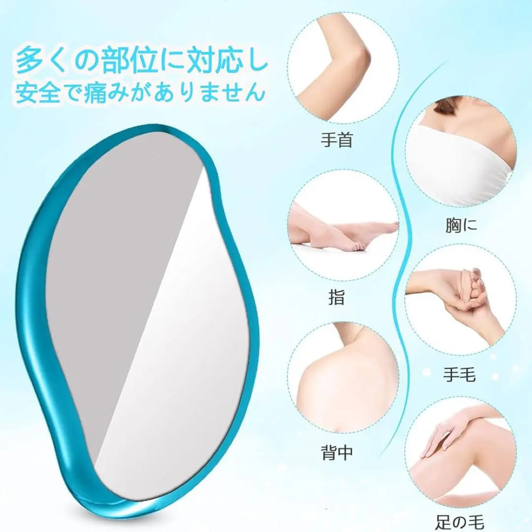 ⭐️ Hair removal device, painless hair removal device, just rub, crystal hair removal