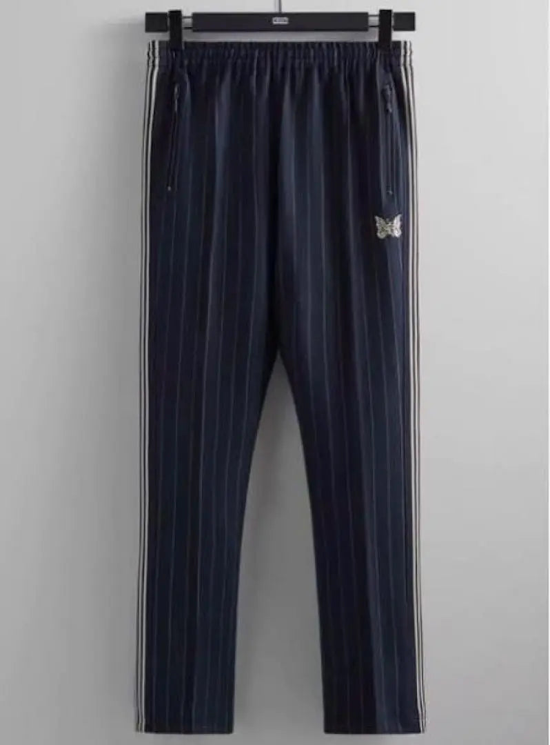 Rare needles kit special order track pants navy striped M