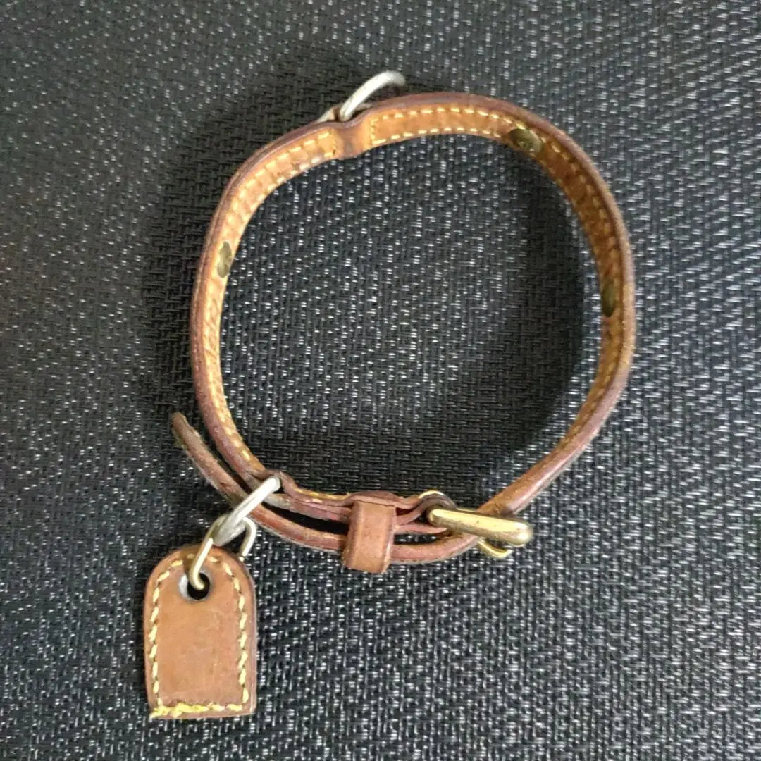 LOUIS VUITTON Louis Vuitton Monogram Dog Collar Charm included