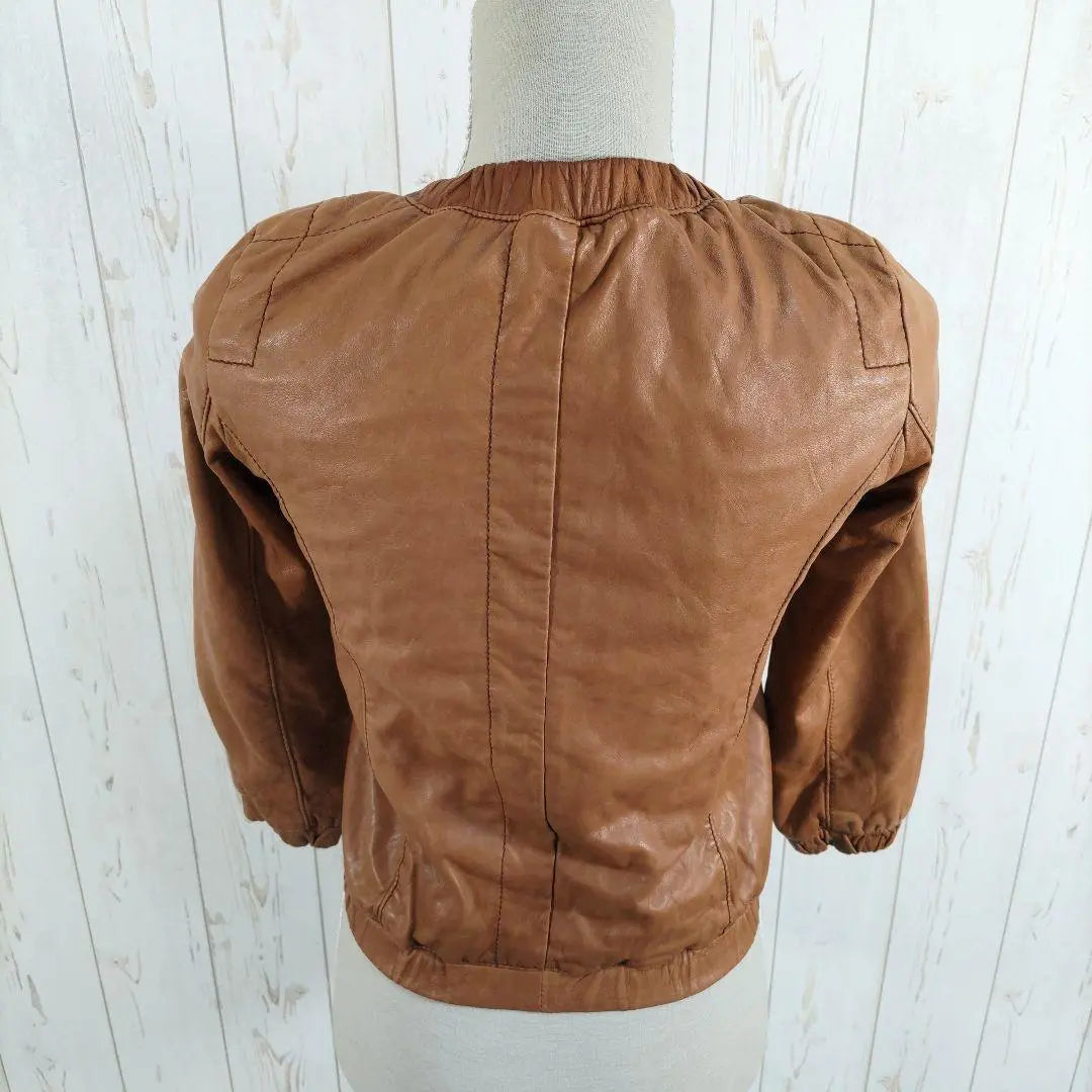 URBAN RESEARCH No-collar rider jacket lamb leather