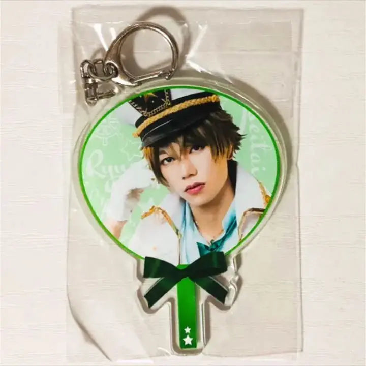 New ★Ansetsu★DR★Ryusei Team [Takamine Midori] Tower Records Cafe★Mini fan-shaped keychain