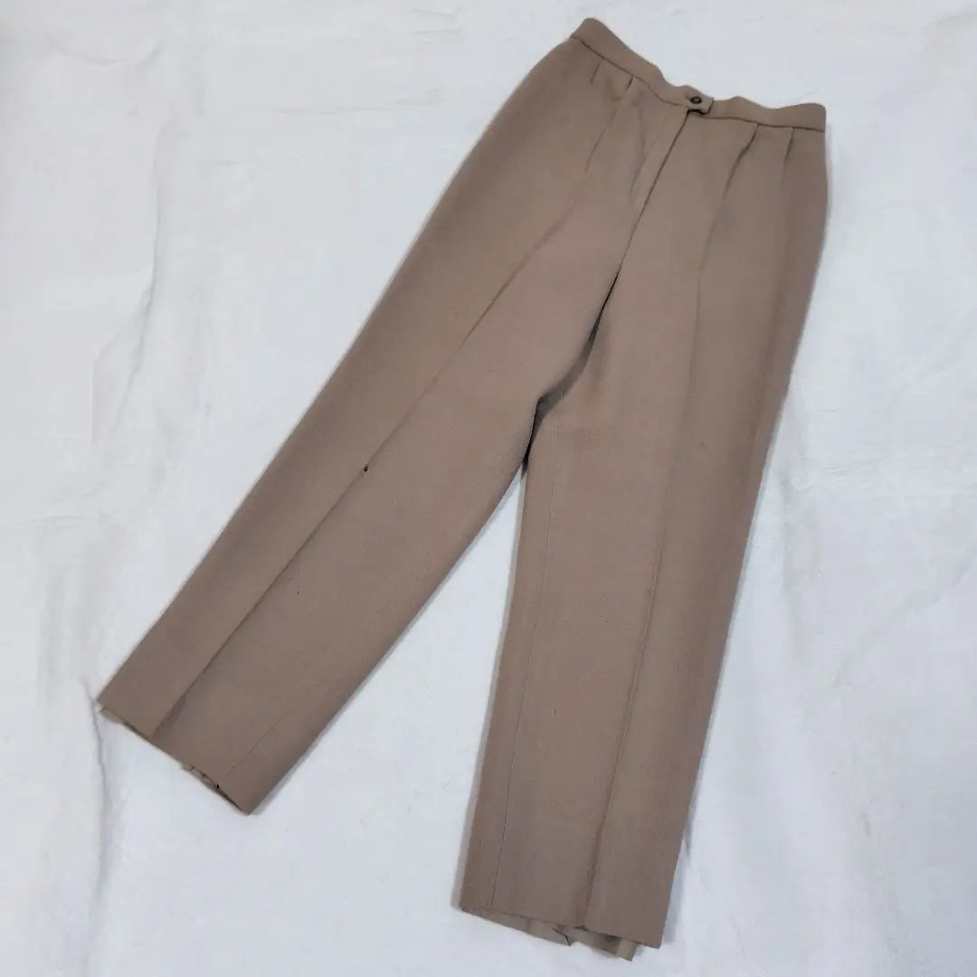 [Retro] Pantalones beige con pliegues para mujer Addenda Renown, talla S