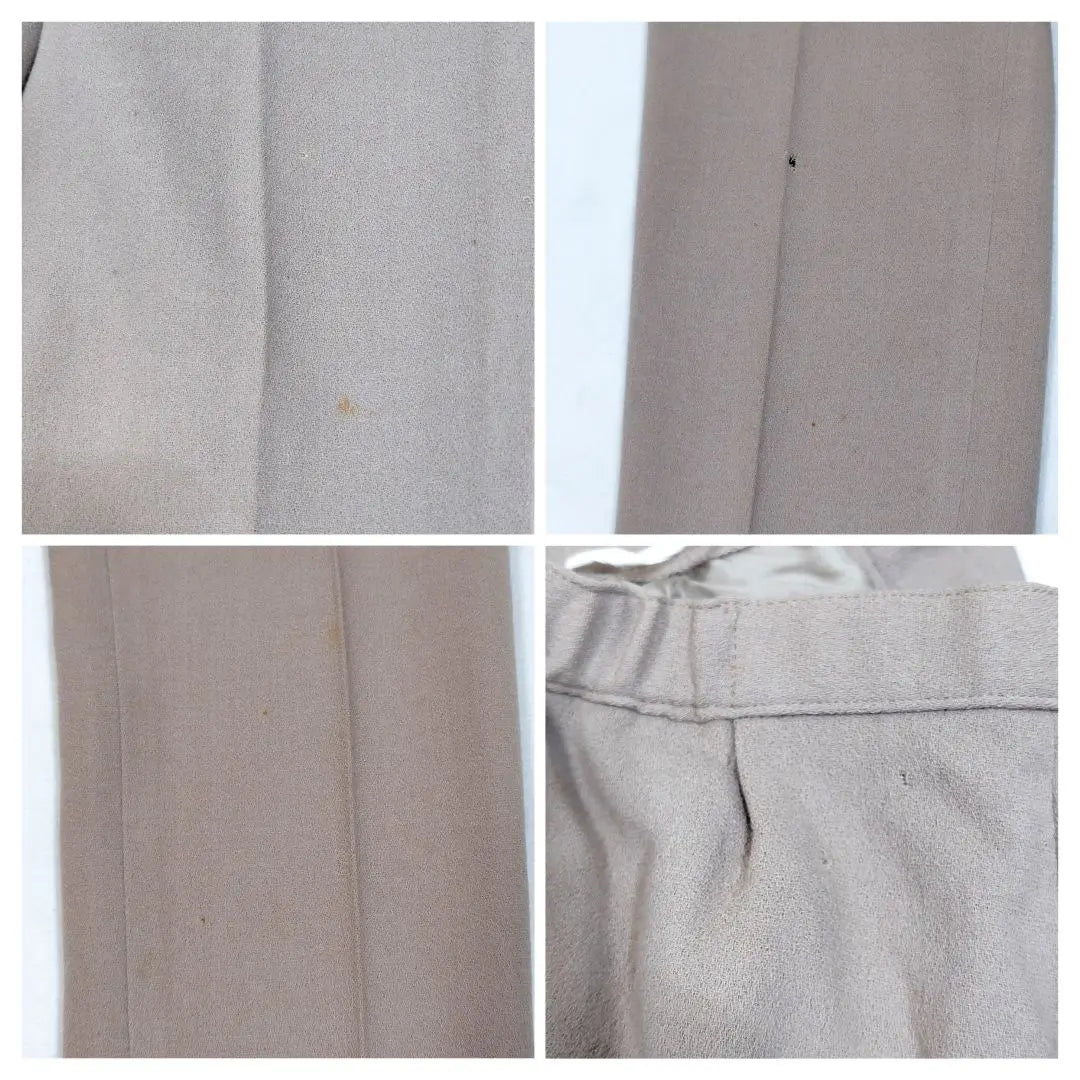 [Retro] Pantalones beige con pliegues para mujer Addenda Renown, talla S