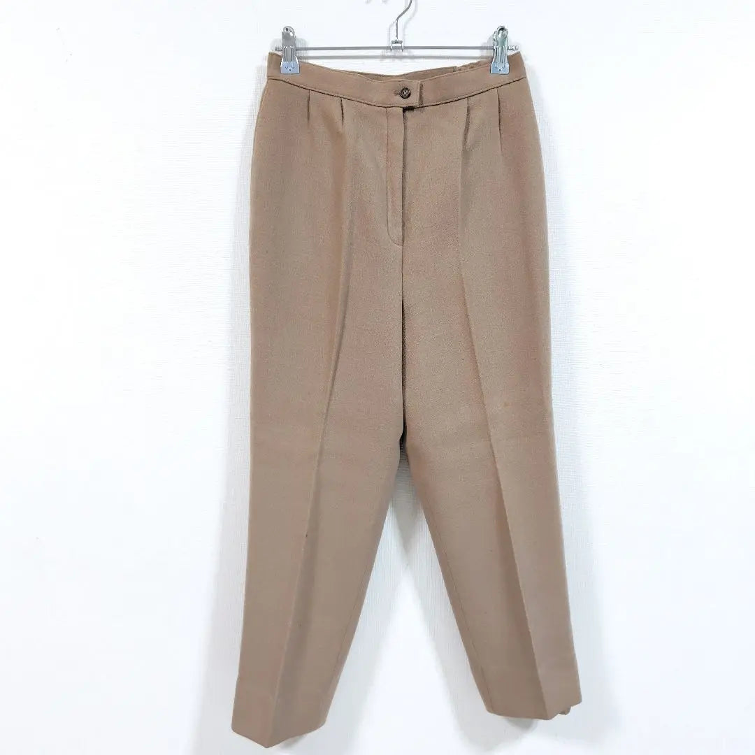 [Retro] Pantalones beige con pliegues para mujer Addenda Renown, talla S