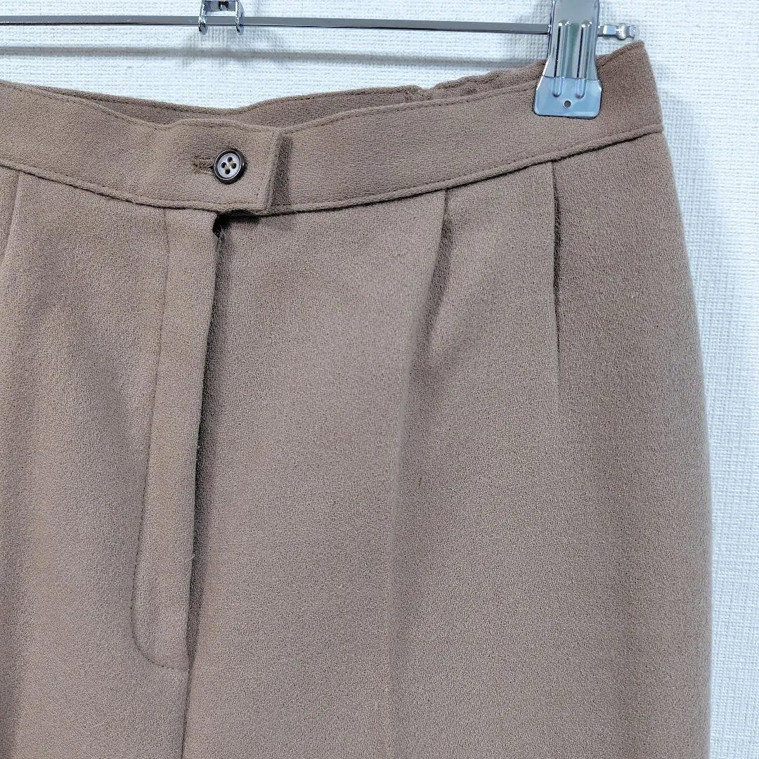 [Retro] Pantalones beige con pliegues para mujer Addenda Renown, talla S