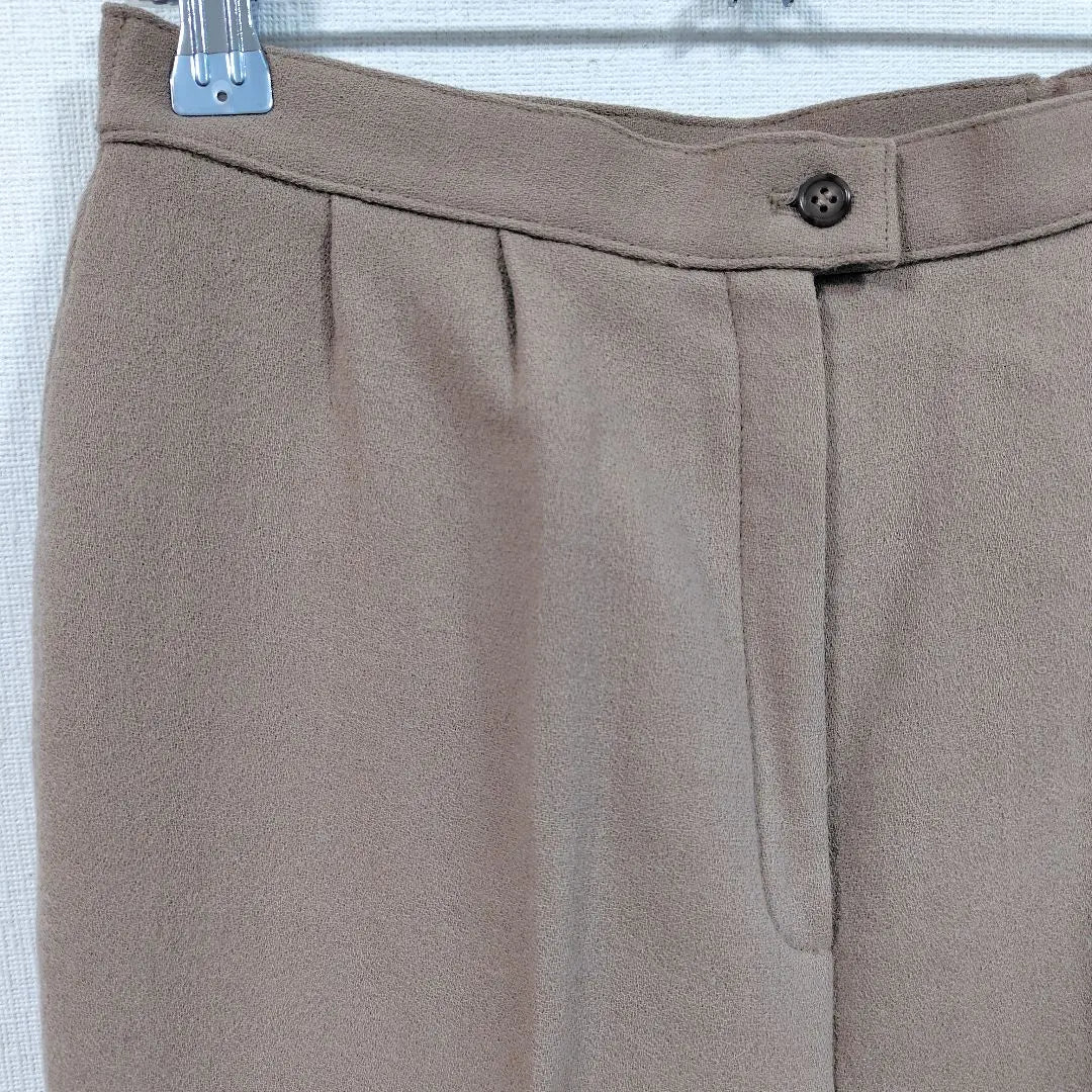 [Retro] Pantalones beige con pliegues para mujer Addenda Renown, talla S